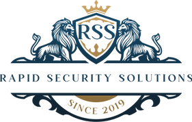 Rapid Security Solutions logo - professional security services provider in London, offering manned security, CCTV and alarms