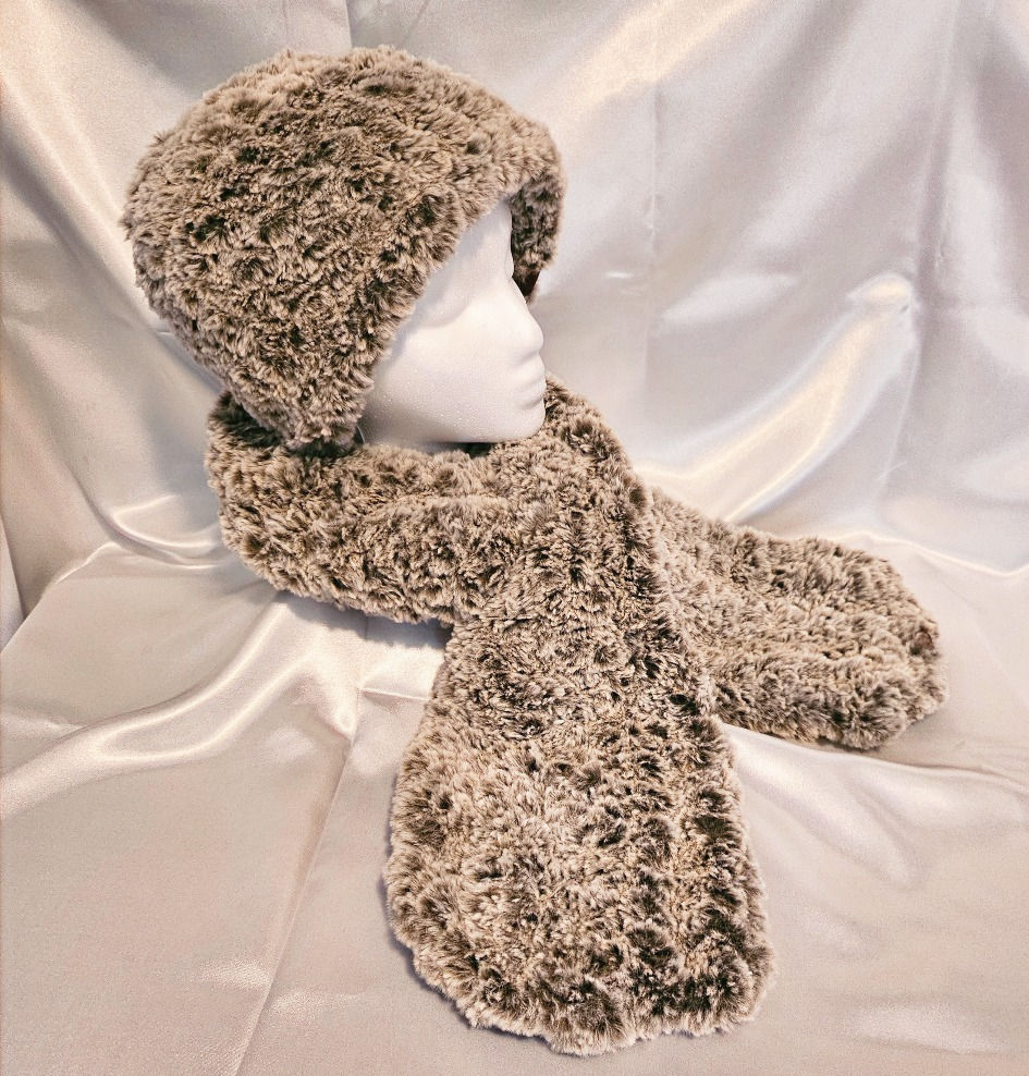 Faux Fur Hat & Scarf