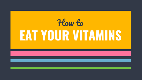 How to eat your vitamins in a healthy manner?