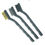 Miniature : SET 3 Brosses Laiton/Nylon/Fer