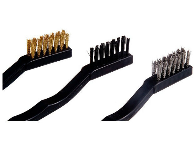Miniature : SET 3 Brosses Laiton/Nylon/Fer