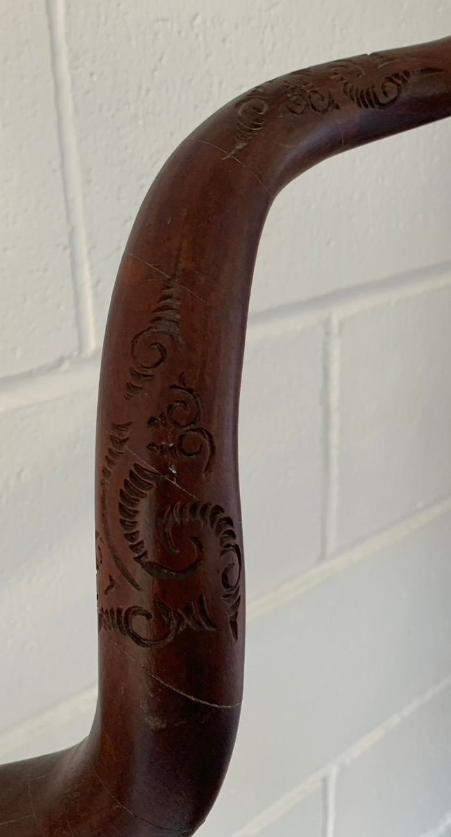 Thumbnail: Skull (carved wood) and Jarrah Shofar X 2