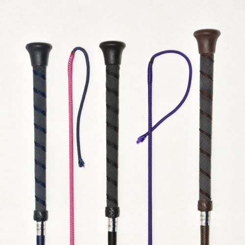 39″ SCHOOLING WHIPS WITH WRAPPED RUBBER HANDLE Hoofing Around Horse