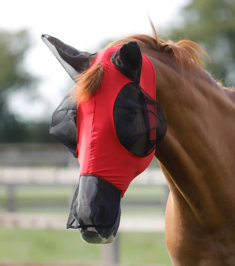 PREMIER EQUINE COMFORT TECH LYCRA FLY MASK Hoofing Around Horse