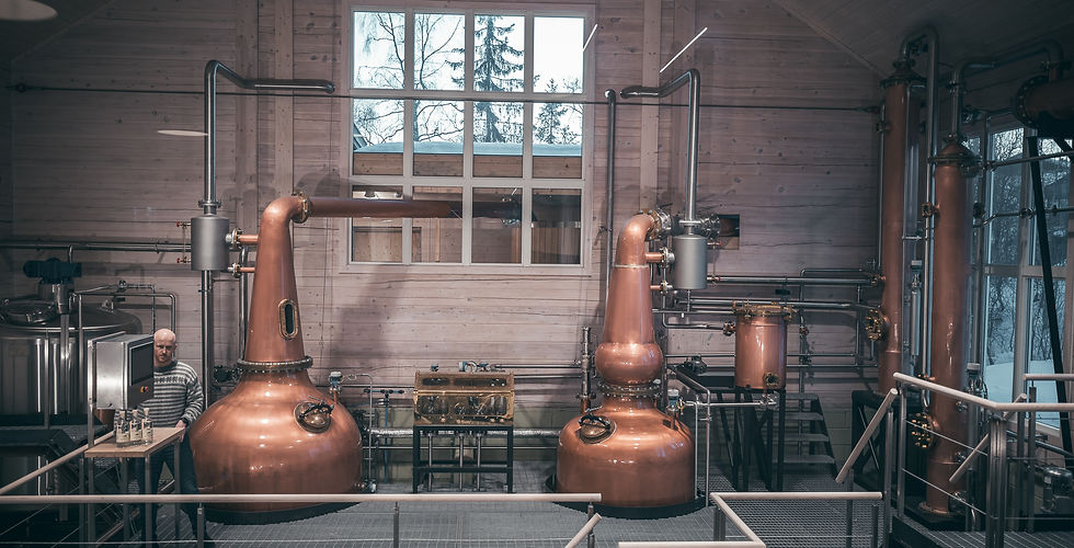 The stills at Kringler Farm Distillery