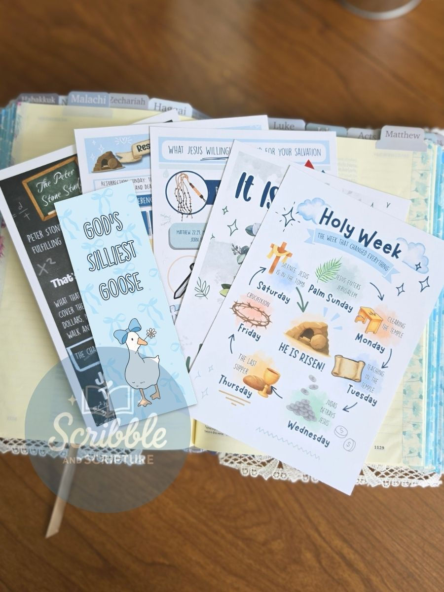 Resurrection Week Tip In Set & Bookmark