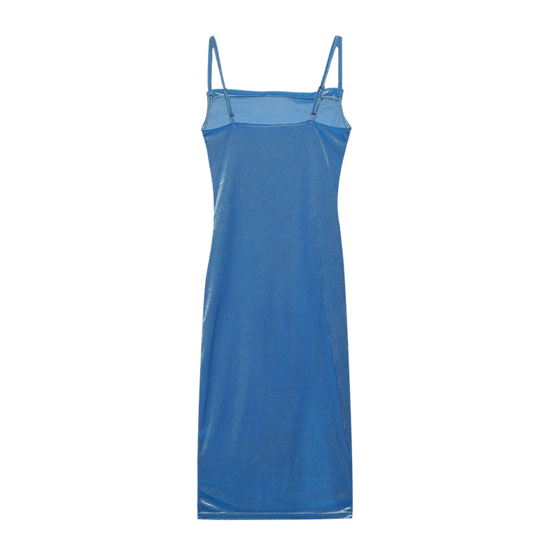 Miniatura: Vestido Longo Feminino Sem Mangas com Fenda – Elegante e Sexy
