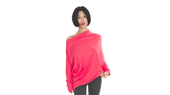 Asymmetric Drape Top | Sustainable bamboo top woman