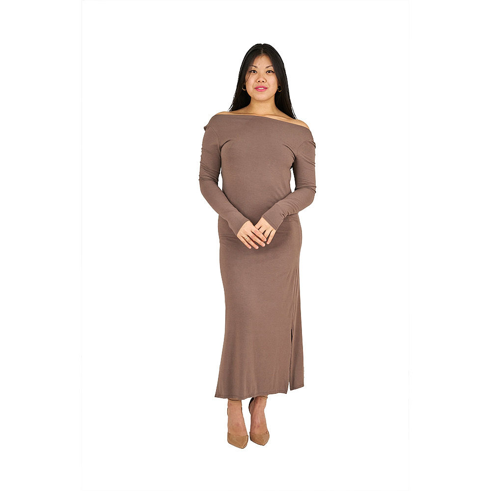 Loose bamboo maxi shift dress: Muse By LauraLye Clothing