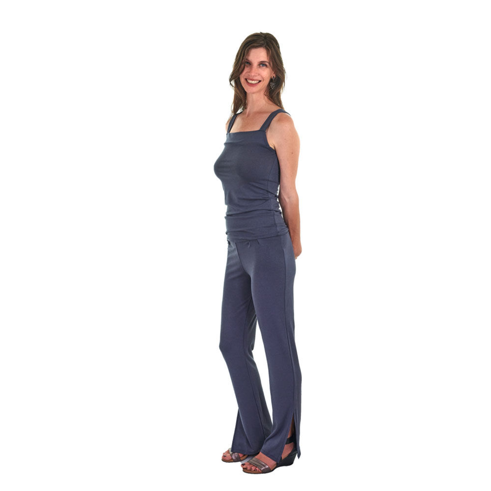 Bamboo Straight Leg Pants and sleeveless top; Muse By LauraLye Clothing
