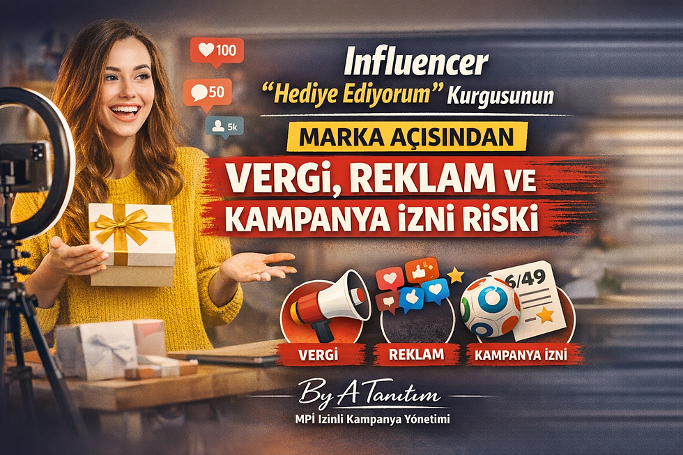 Influencer Vergileri ve “Hediye Ediyorum” Kurgusunun Marka Açısından Vergi, Reklam ve Kampanya İzni Riski