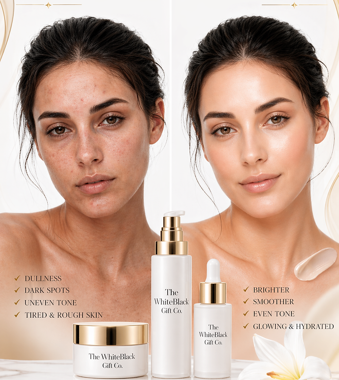 Before and after using this product, showing visible improvement in appearance,