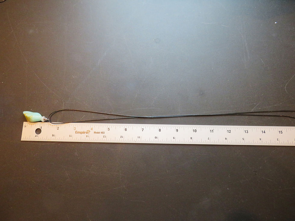 Thumbnail: Amazonite Pendant with Rainbow Moonstone Bead Necklace (Variant 01)