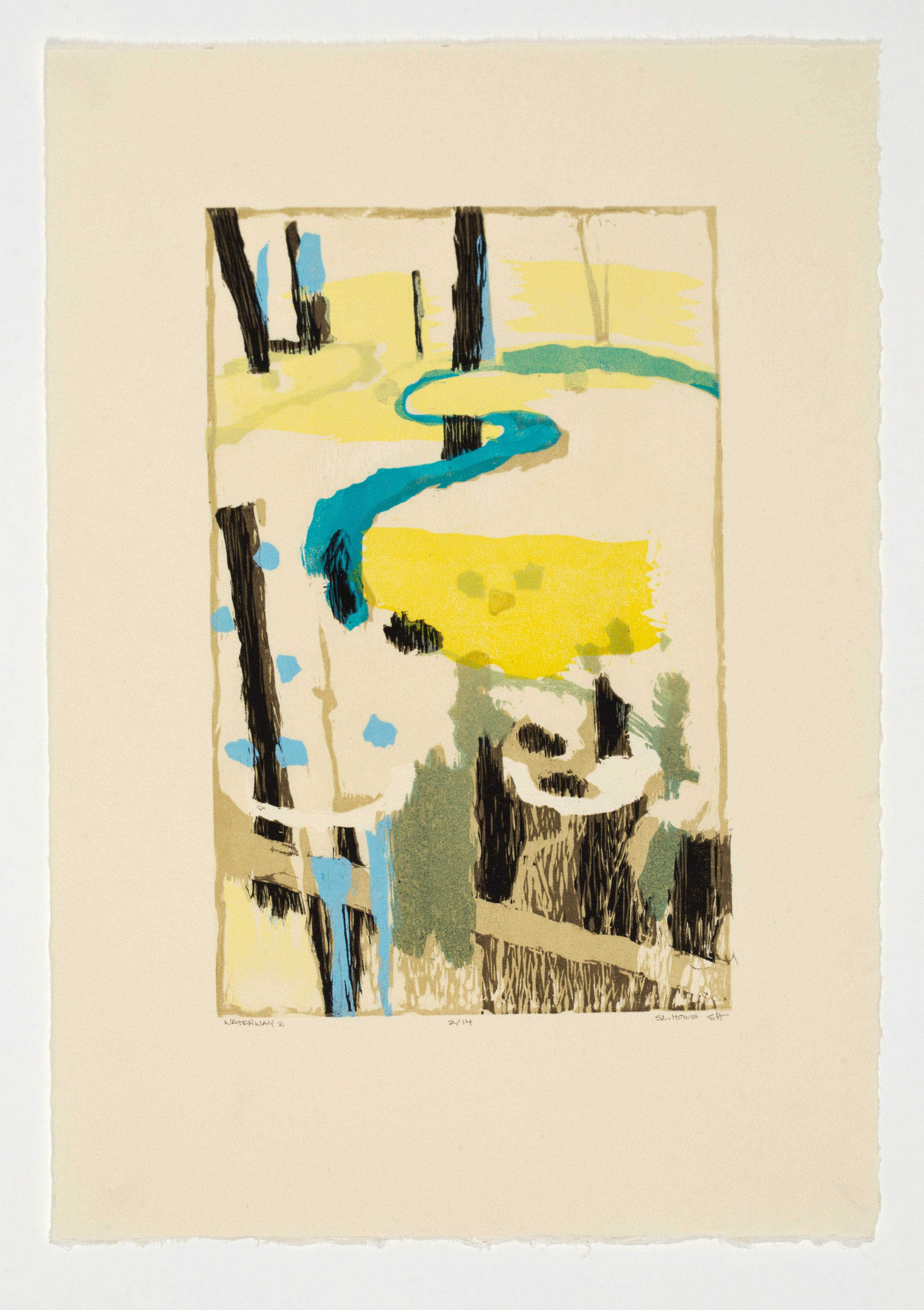 Susan Howe - Waterway 2, 16x12"