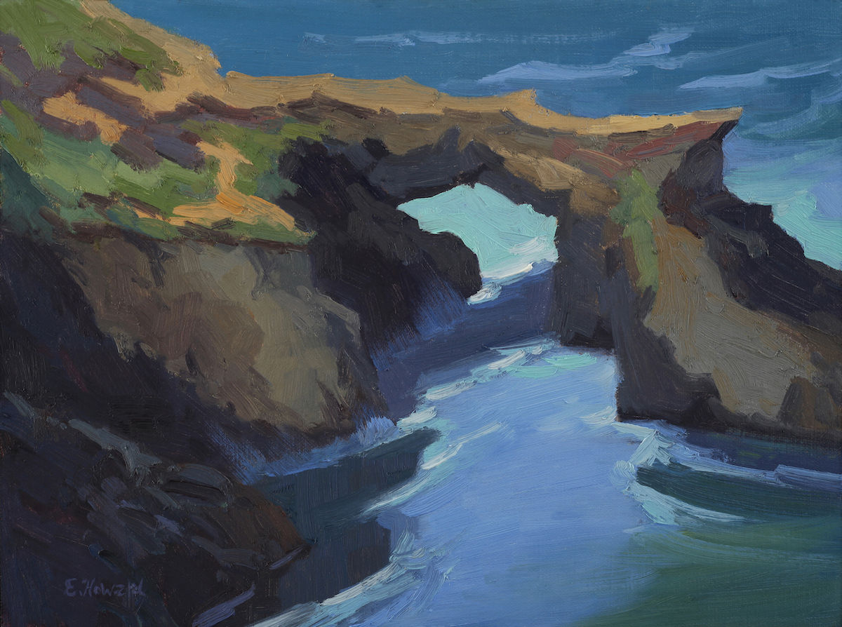 Ellen Howard - Mendocino Arch, 9x12 inches