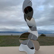 sculpture by Oleg Lobykin called Particles VII