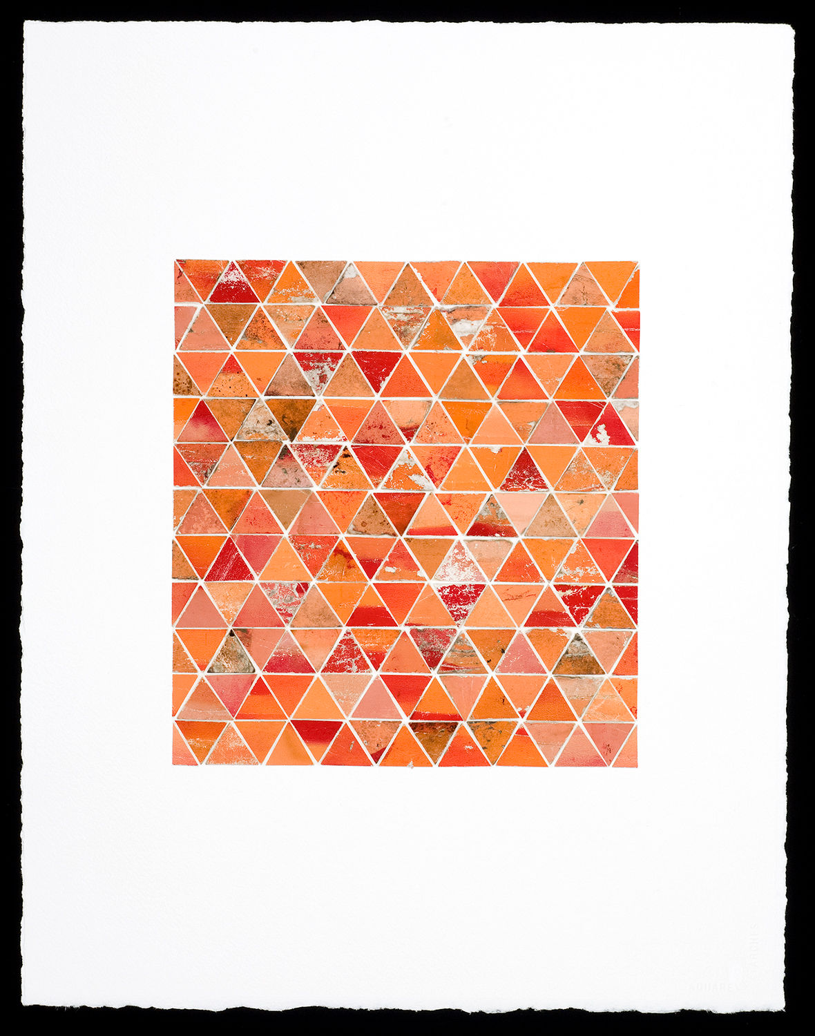 (SOLD) Rob Larson - Orange Triangles
