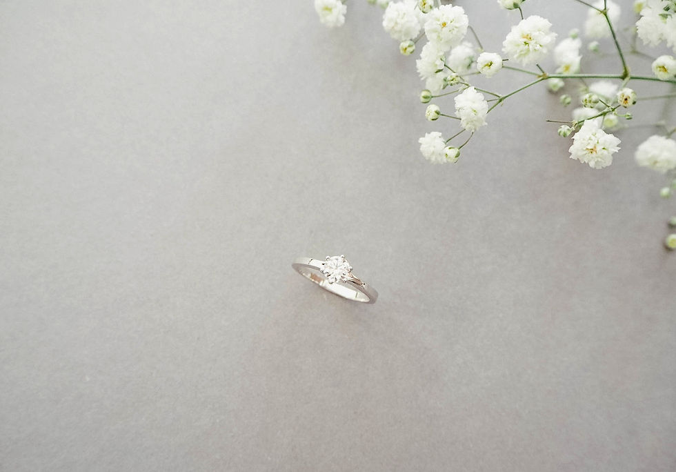 Miniaturbild: Weißgold Ring mit Brillant