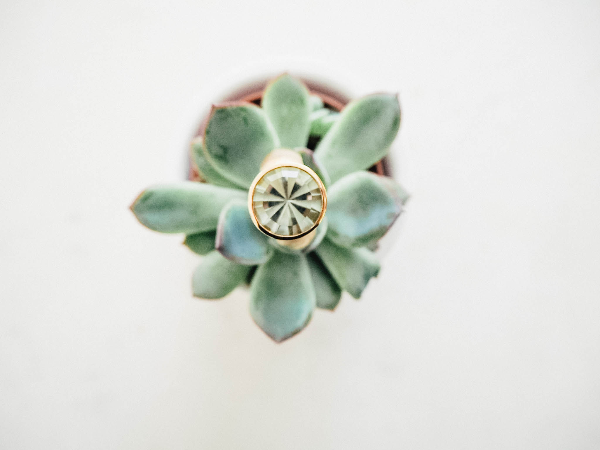 Ring mit grünem Amethyst