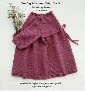 Baby Knitting Pattern | Sunday Morning Baby Dress Knitting Pattern | Agasalhos e Bugalhos Baby Knitting Pattern | Sunday Morning Baby Dress Knitting Pattern | Agasalhos e Bugalhos
