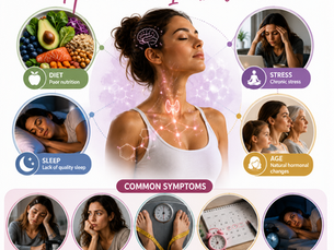 Understanding hormone imbalance, including diet, stress, sleep, age, and common symptoms