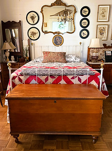 English pine chest