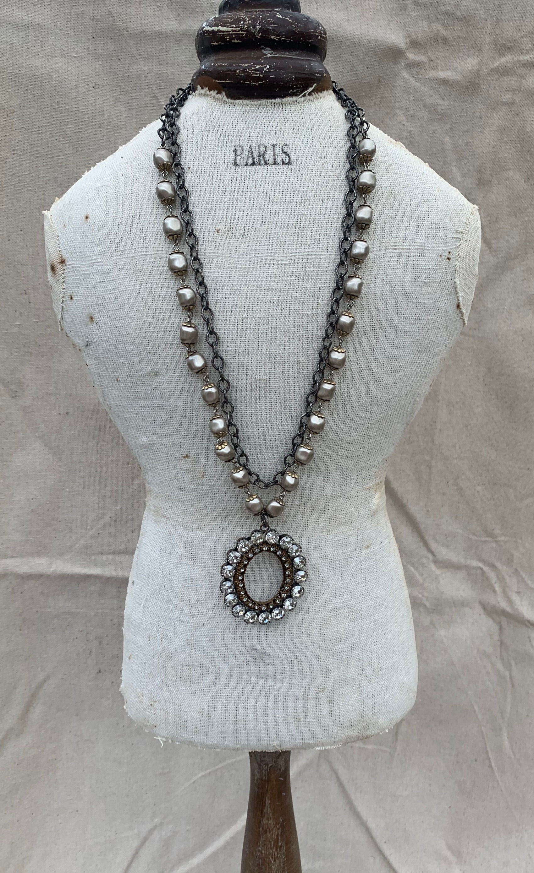 La Vie Parisienne Old Silver Necklace