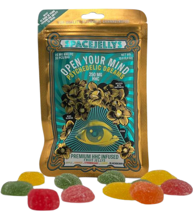 Spacejellys HHC Fruchtgummis bei Sky Coco erhältlich.