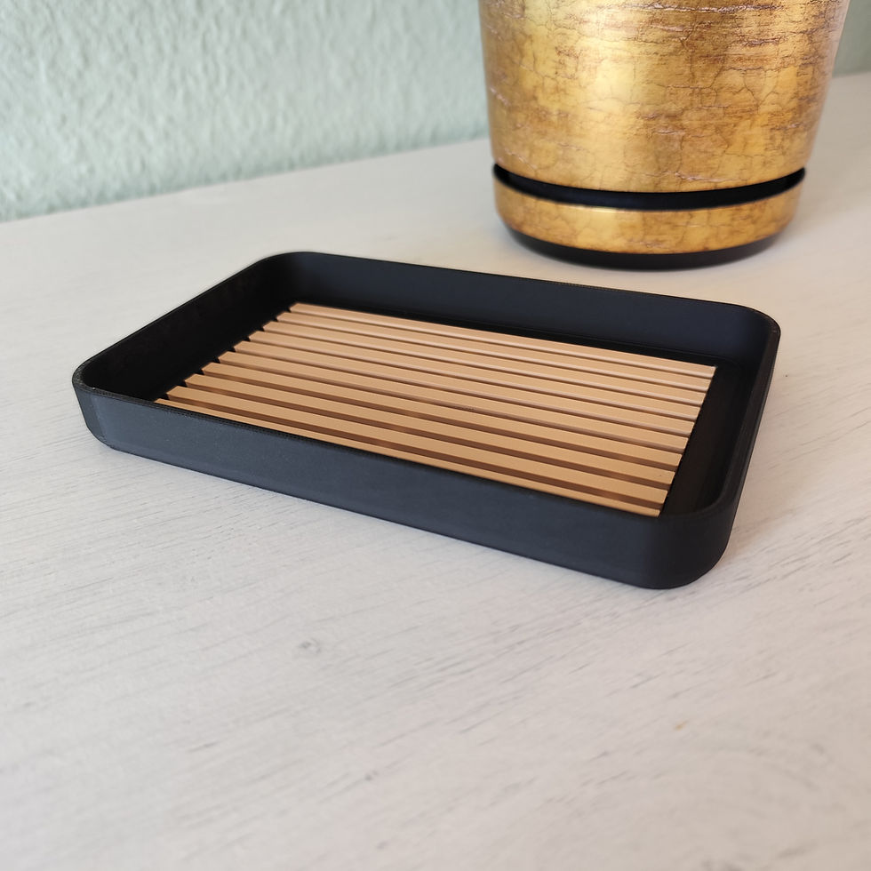 Moderne Seifenschale mit Tropf-Einlage