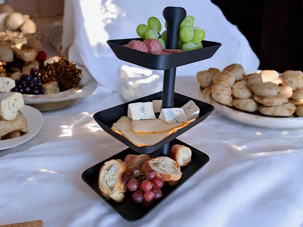 Dreistöckige Serviertablett – Snack-Etage