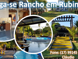 Aluga-se lindo Rancho em Rubinéia.