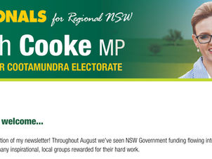 Steph Cooke - NEWSLETTER September 2018