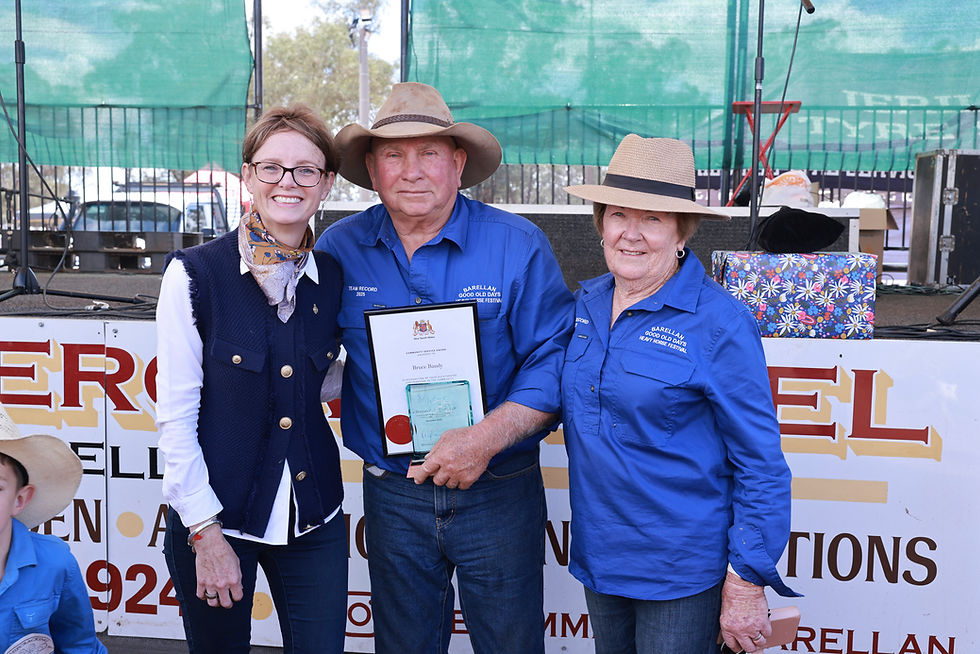 A BIG WEEKEND FOR BRUCE BANDY AND THE GOOD OLD DAYS FESTIVAL IN BARELLAN