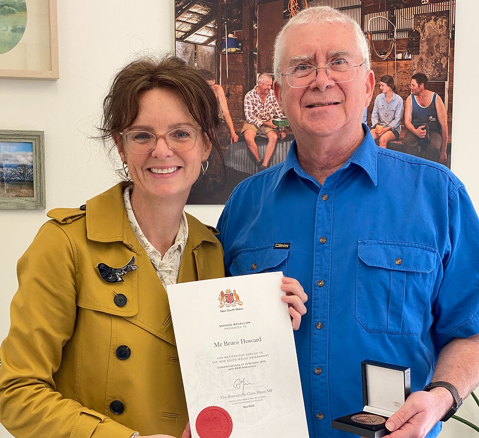BRUCE HOWARD RECEIVES RECOGNITION FOR 42 YEARS SERVICE