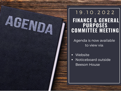 F&GP Committee Meeting - 19th October 2022