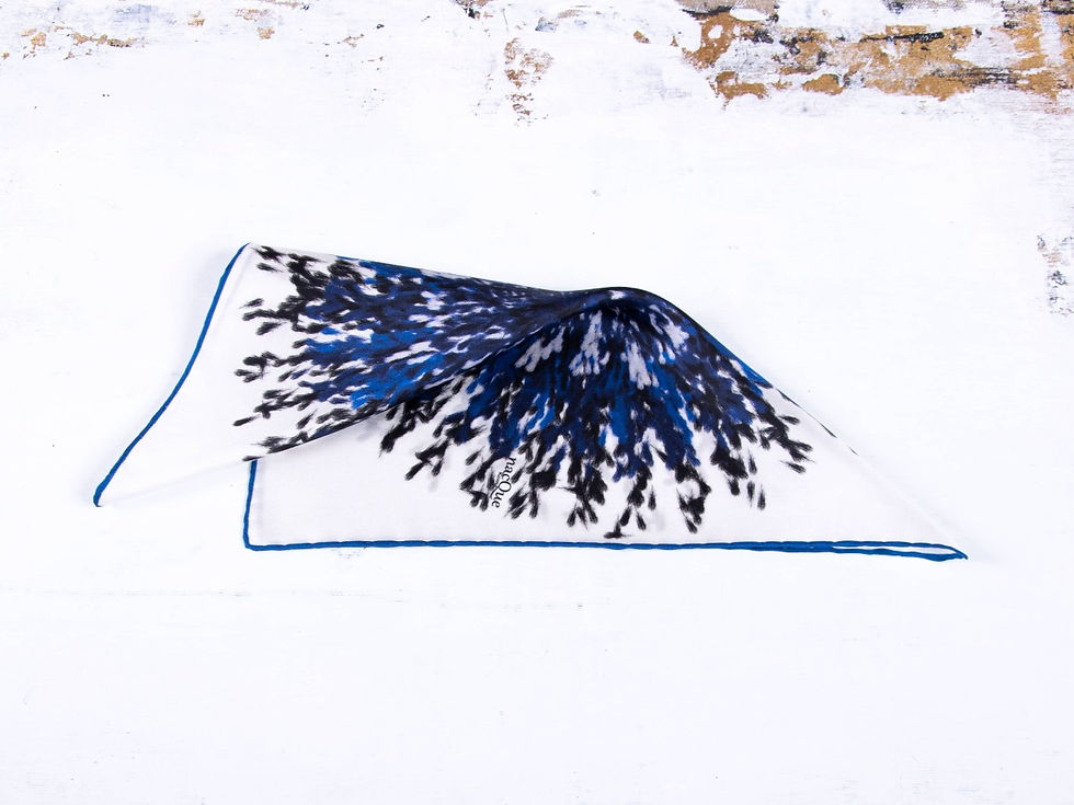 Thumbnail: Pocket sQuare/Flower Art/Chrysanthemum02/Ltd.Edt.1/3