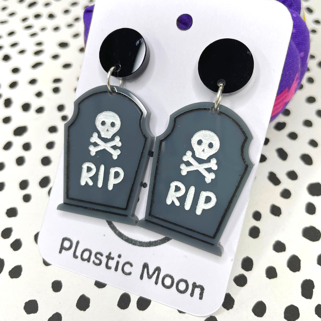 Tombstone Stud Drop Earring