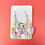 Thumbnail: Pastel Check Rabbit Flower Hook Earrings