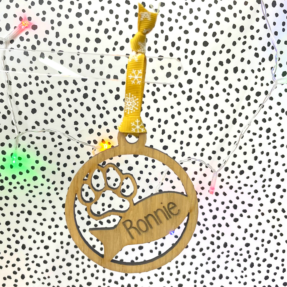 Thumbnail: Personalised Cat Bauble