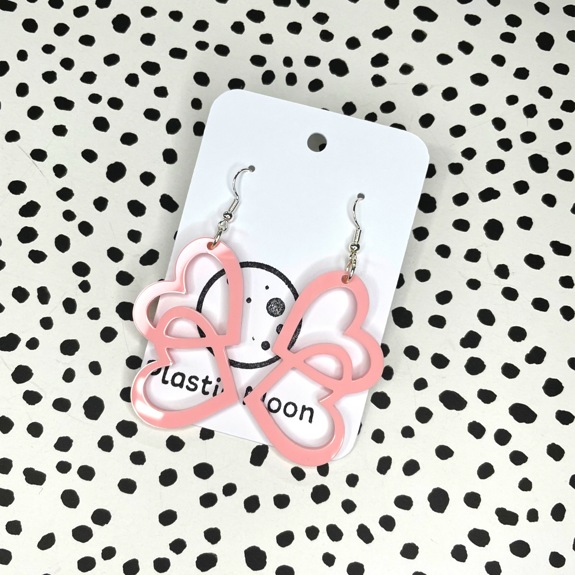 Interlocking Baby Pink Hearts