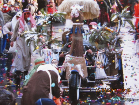Snow storm for araber in Carneval