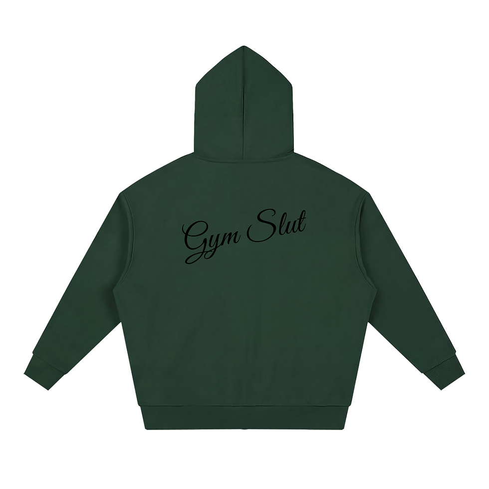 Thumbnail: Unisex Loose Solid Full Zip Hoodie