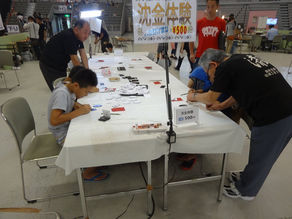 おもしろフェスタinサンドームふくい2017に出展し、沈金体験を行いました【7/29~7/30】