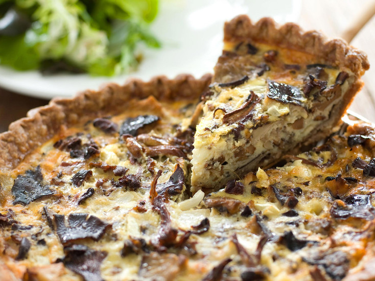 mushroom quiche