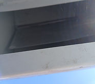 Dryer roof vent after cleaning