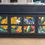 Thumbnail: Midcentury Nathan Squares Sideboard in Navy and Tropical Print. Upcycled Painted