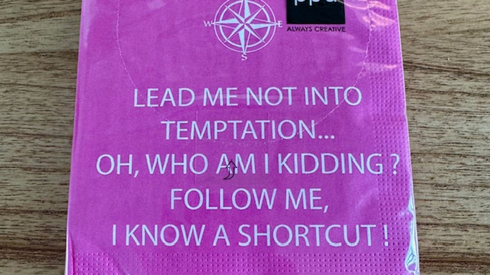 I love giving cocktail napkins along with a bottle of wine.