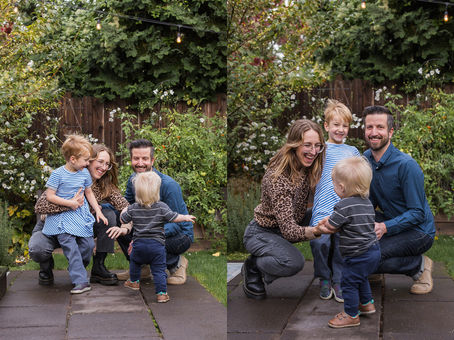 backyard family photo session