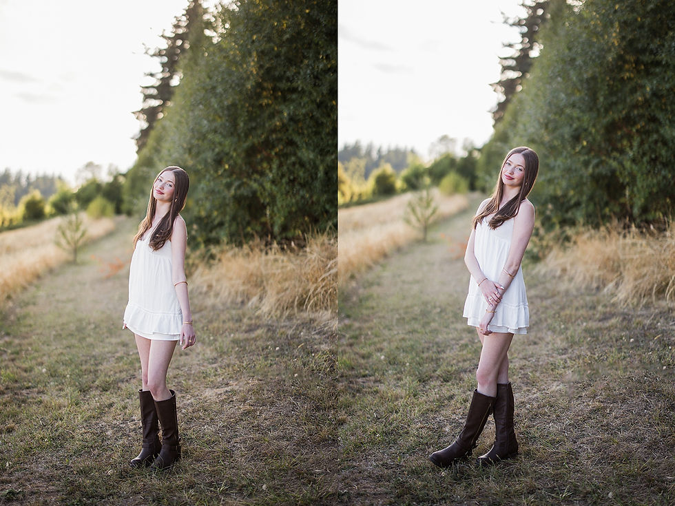 Sunny meadow senior photos
