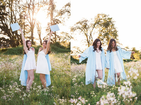Oregon Senior Grad Photos in the Flowers